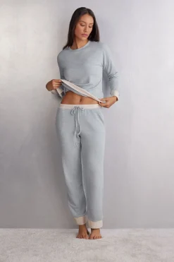 Bas de pyjama en modal avec laine COLD WINTER NIGHT