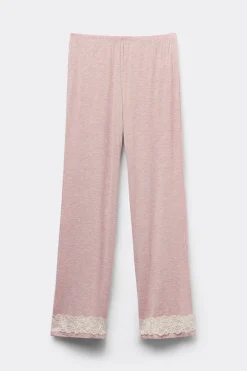 Bas de pyjama en modal avec dÉtails en dentelle
