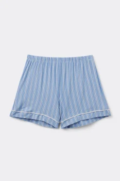 Bas de pyjama en modal Oxford à rayures
