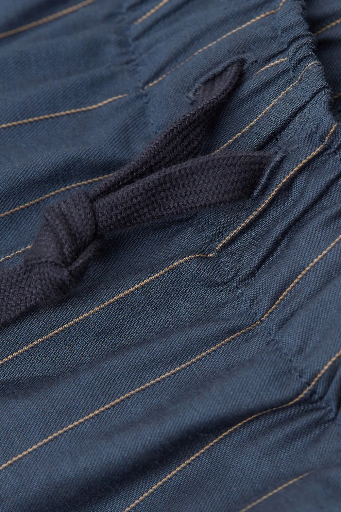 Bas de pyjama en toile de coton imprimÉ rayures fines
