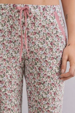 Bas de pyjama long en modal avec chevilles resserrÉes FLORAL ROMANCE