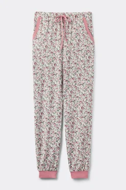 Bas de pyjama long en modal avec chevilles resserrÉes FLORAL ROMANCE