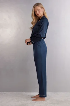 Bas de pyjama long en soie