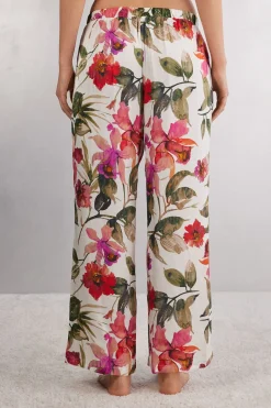 Bas de pyjama long en viscose IMAGINARY JOURNEY