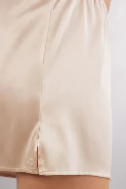 Bas de pyjama short en soie