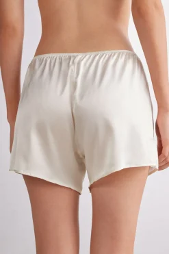 Bas de pyjama short en soie
