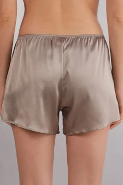 Bas de pyjama short en soie