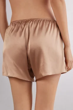 Bas de pyjama short en soie