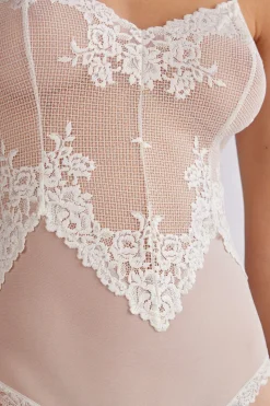 Body en tulle et dentelle PRETTY FLOWERS