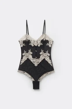 Body en tulle et dentelle PRETTY FLOWERS