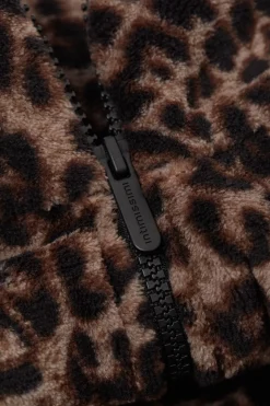 Bomber en polaire animalier LUXURIOUS LEOPARD