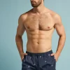 Boxer de bain avec broderie poulpes