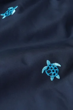 Boxer de bain avec broderie tortues