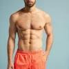 Boxer de bain couleur unie fluo