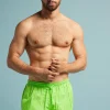 Boxer de bain couleur unie fluo
