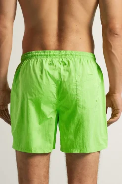 Boxer de bain couleur unie fluo