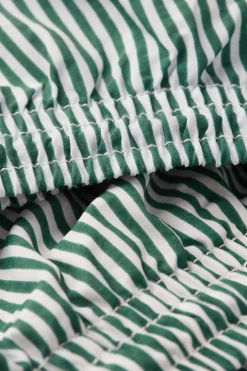 Boxer de bain imprimÉ rayÉ vert