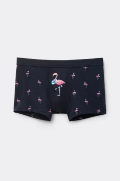 Boxer en coton Natural Fresh imprimÉ flamant rose