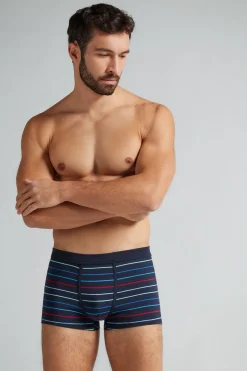 Boxer en coton Superior imprimÉ rayÉ multicolore