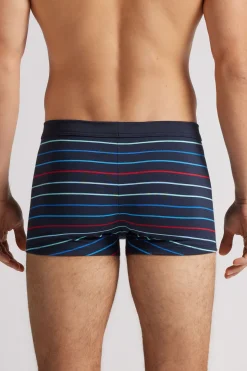 Boxer en coton Superior imprimÉ rayÉ multicolore