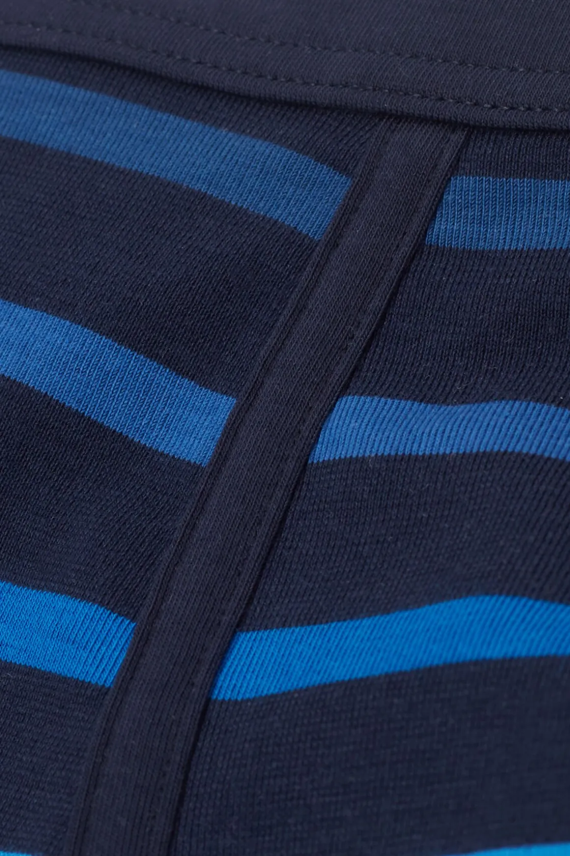 Boxer en coton Superior imprimÉ rayÉ bleu