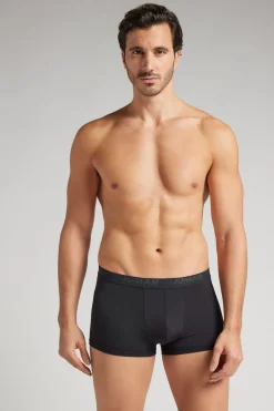 Boxer en microfibre à logo