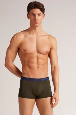 Boxer homme en microfibre avec logo