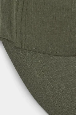 Casquette en toile de lin et coton