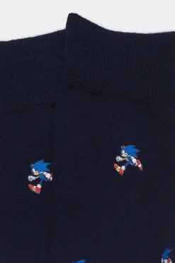 Chaussettes basses en coton imprimÉ Sonic