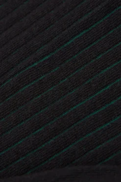 Chaussettes courtes en coton doux à bords-côtes