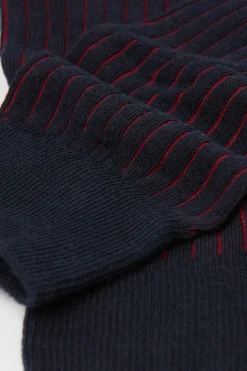 Chaussettes courtes en coton doux à bords-côtes