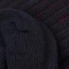 Chaussettes hautes en coton doux à bords-côtes
