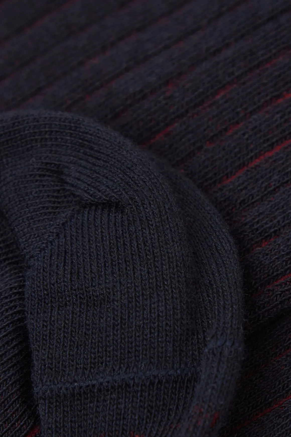 Chaussettes hautes en coton doux à bords-côtes