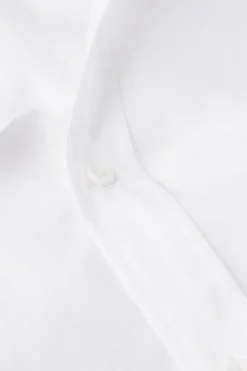 Chemise col mao en lin et coton