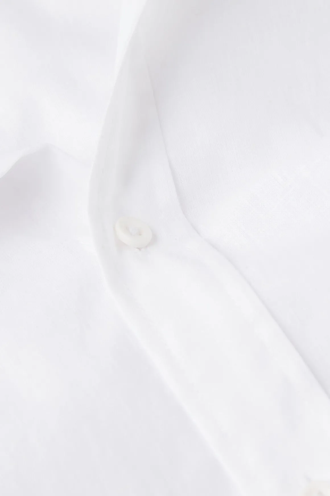 Chemise col mao en lin et coton