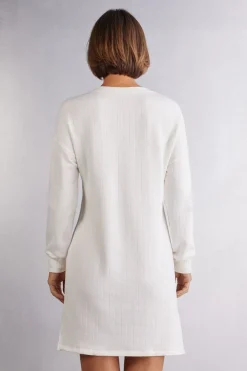 Chemise de nuit à col en V ROYAL ELEGANCE