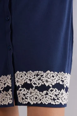 Chemise de nuit ouverte devant PRETTY FLOWER