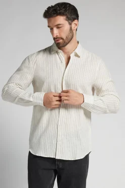 Chemise en lin et coton