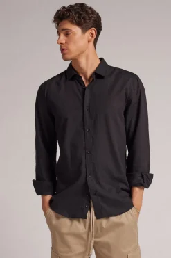 Chemise en lin et coton