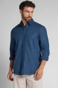 Chemise en lin et coton