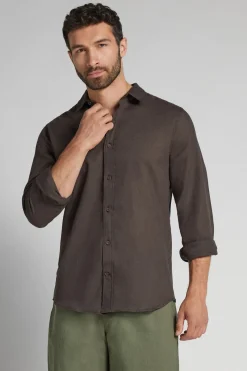 Chemise en lin et coton