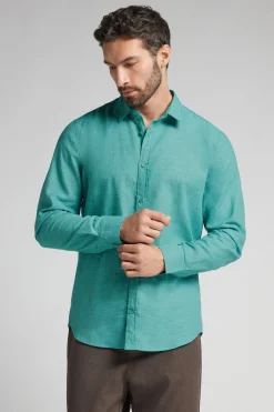 Chemise en lin et coton