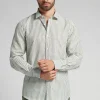 Chemise en lin et coton