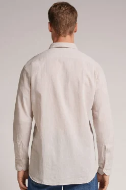 Chemise en lin et coton