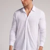 Chemise en piquÉ de modal et soie