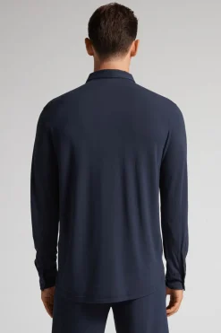Chemise en piquÉ de modal et soie