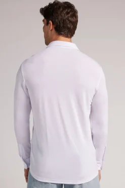 Chemise en piquÉ de modal et soie