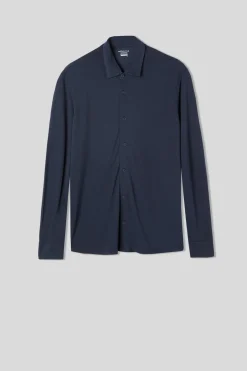 Chemise en piquÉ de modal et soie