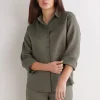 Chemise en toile de lin