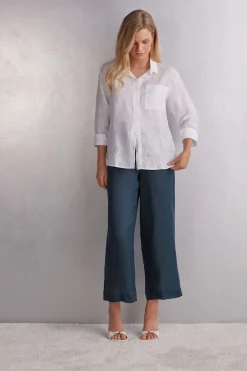 Chemise en toile de lin